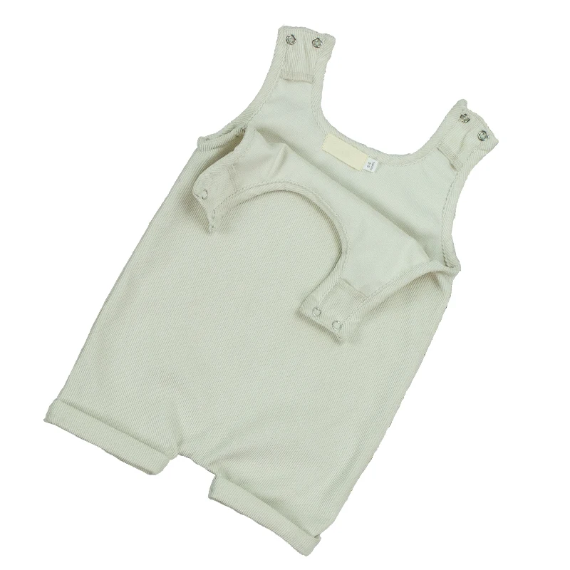 
plain baby rompers sleeveless shoulder snap corduroy cute designs baby clothes romper 