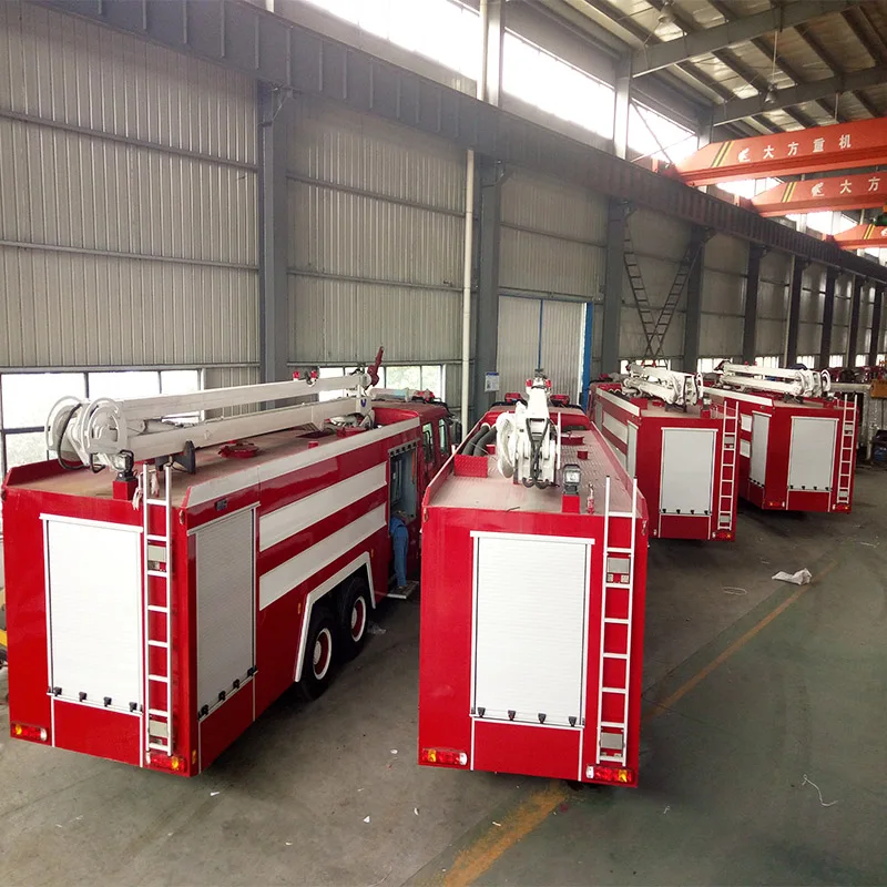 SINOTRUK HOWO 6x4 6x6 Emergency Rescue 18M Water Tower Fire Truck Water Foam Tanker Fire Fighting Ladder Truck
