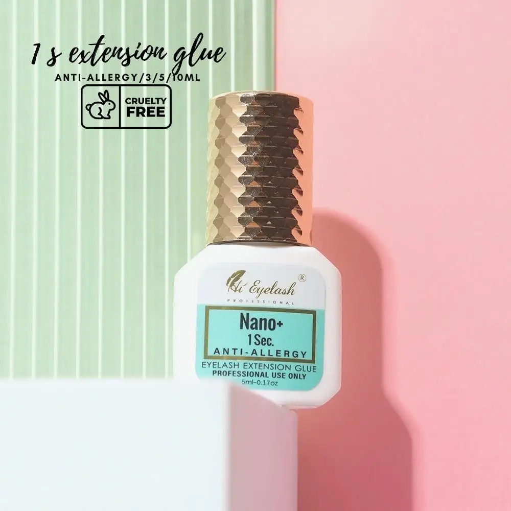 Extra Strong Eyelash Extension Glue 1 Sec Retention 7 Weeks Black Adhesive Glue Professional Supplies Waterproof Custom logo