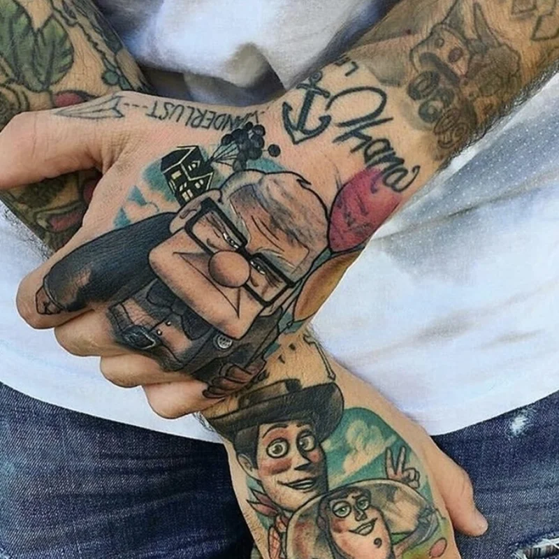 Personality Waterproof Self Adhesive Skin Body Gold Tattoo Sticker Diy Tattoo Temporary