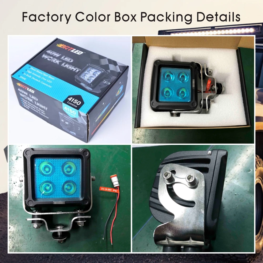 60W High power work light off road led light vehicle accessories light led CISPR 25 CLASS 5 high EMC level