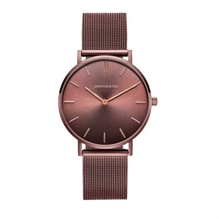 Gold Watch Supplier Simple Wrist Watches OEM 50pcs Watches 316L Stainless Steel Case Custom Logo orologio donna uomo al quarzo