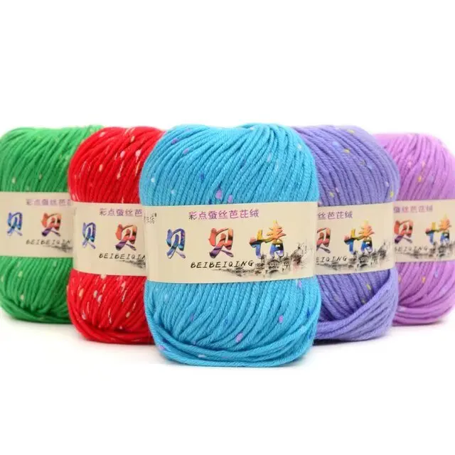 HENGYI Premium Quality Acrylic Blended Hand Knitting Yarn Tufting Wool Cashmere Dyed Pattern Strong Ring Spun for Weaving