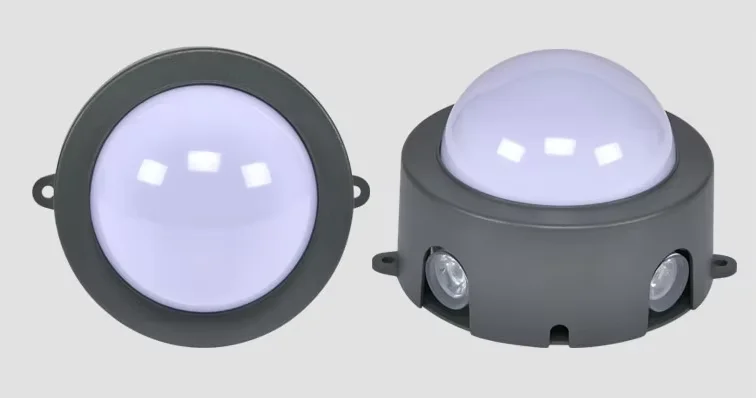 Manufacturer direct sales outdoor waterproof LED hotel point light source DMX512 external control rainbow cross starlight lamp