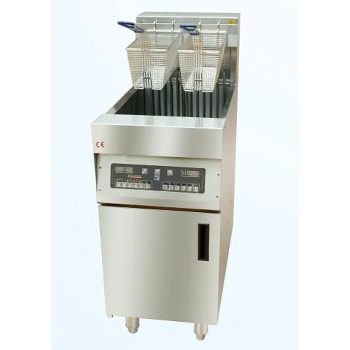KFC Equipment  Electric Fryer Floor Type Fast Food Restaurant  computer board 12 section single tank volume 28L