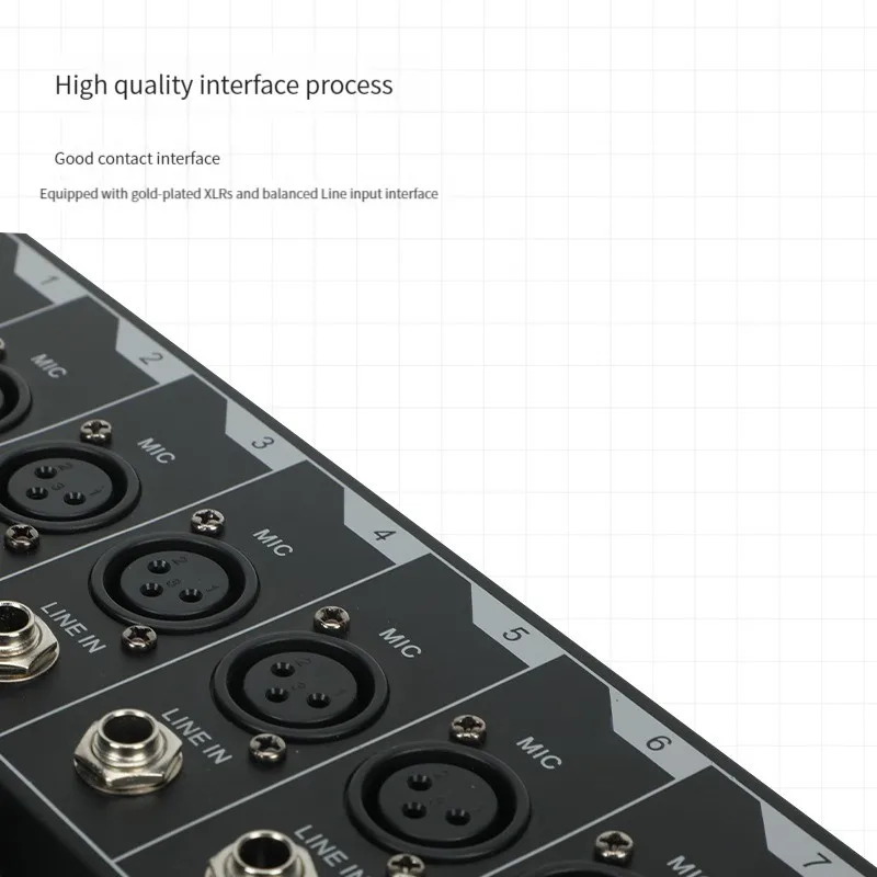 TEBO MX8 8 channels studio usb blueteeth  audio mixer home party dj controller mixing