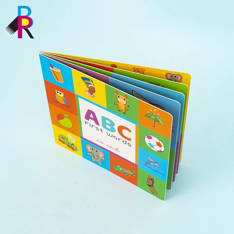 Custom High Quality English Kids Children Learning Book Printing Coloring Educational Baby Board Book