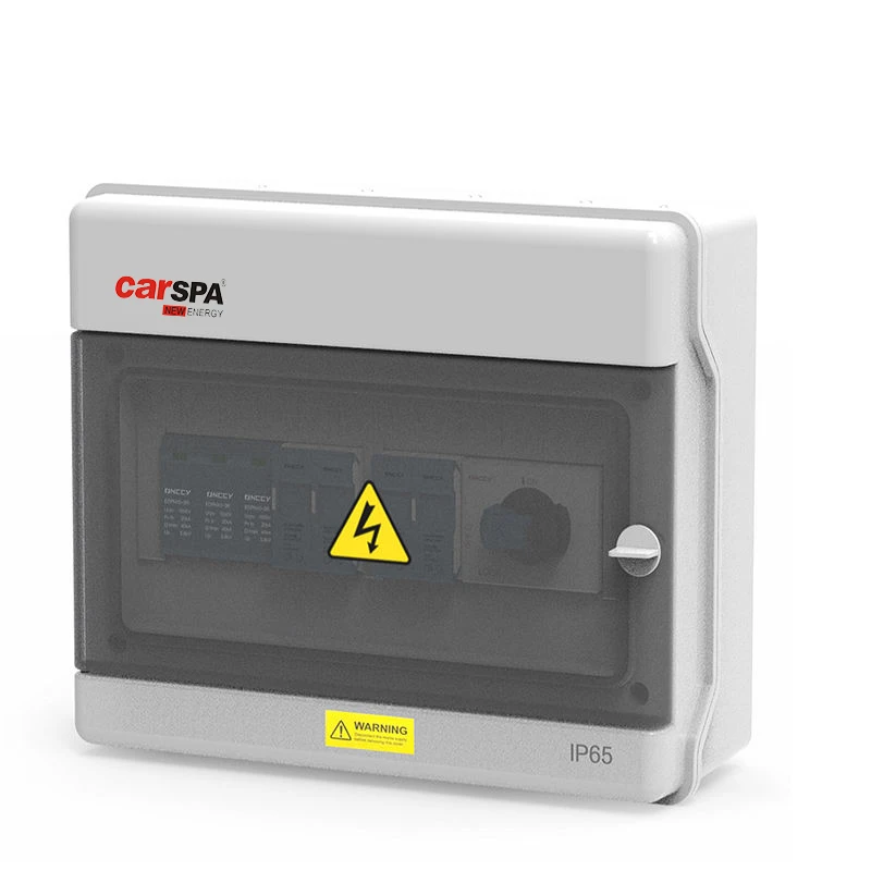 equipped with a surge protector and an isolator 2 INPUT 1 OUTPUT 600VDC 1000VDC IP65 Custom Photovoltaic combiner box