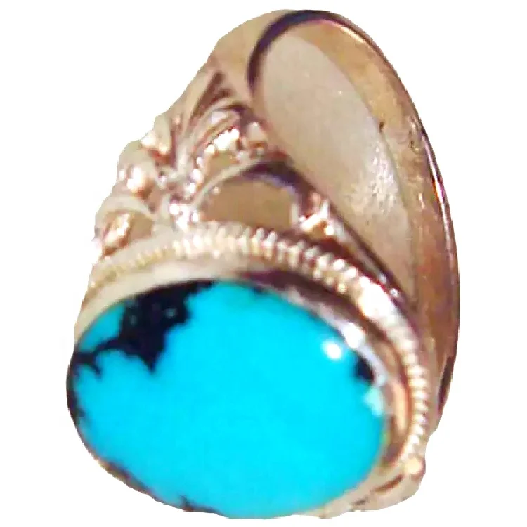 Turquoise ring jewellery Natural Arizona Turquoise Ring