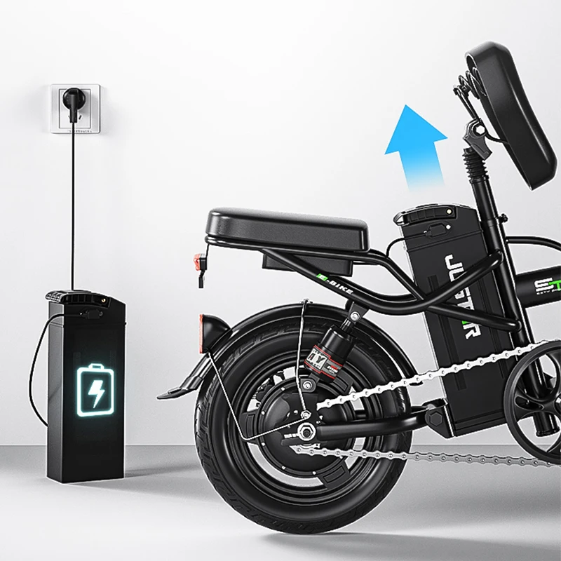 Толстые шины 14 дюймов мини портативные толстые литиевые велосипеды маленькие дешевые электрические складные