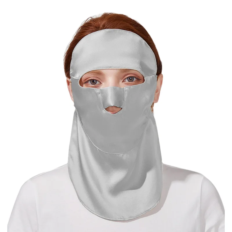 New Arrival 3D Anti UV Protection Cycling Face cover Ice Feeling Breathable Sport Riding Sunscreen Silk Full Face Mask