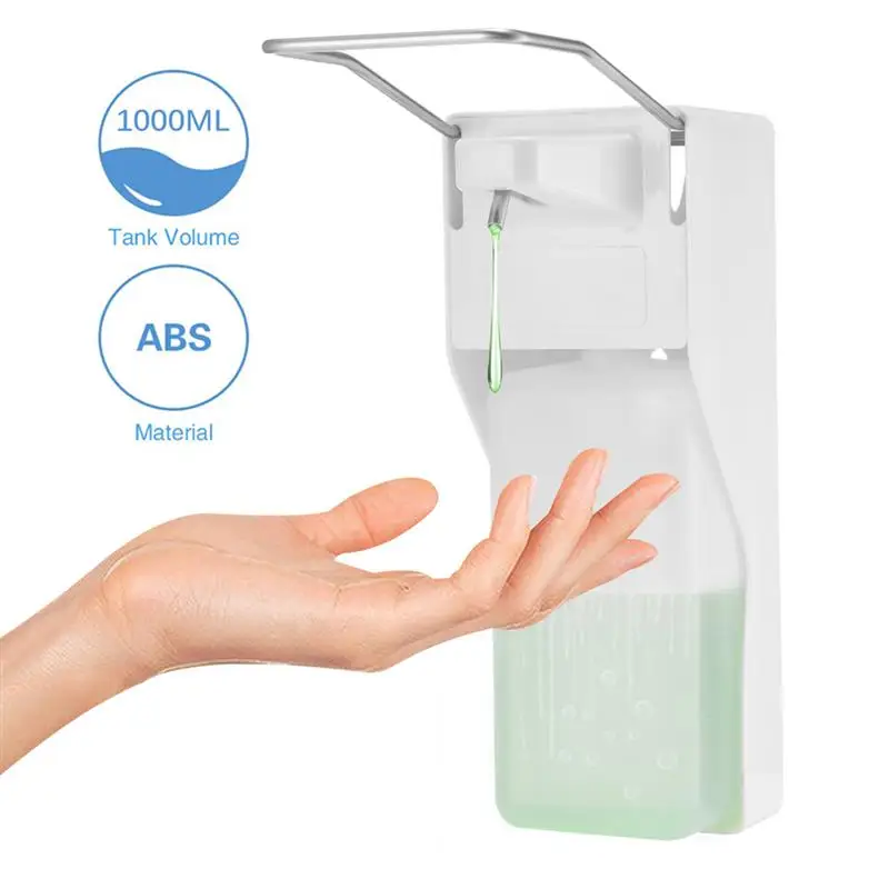 Elbow Hand Sanitizer Wall Mounted 1000ml  Hospital Soap Dispenser