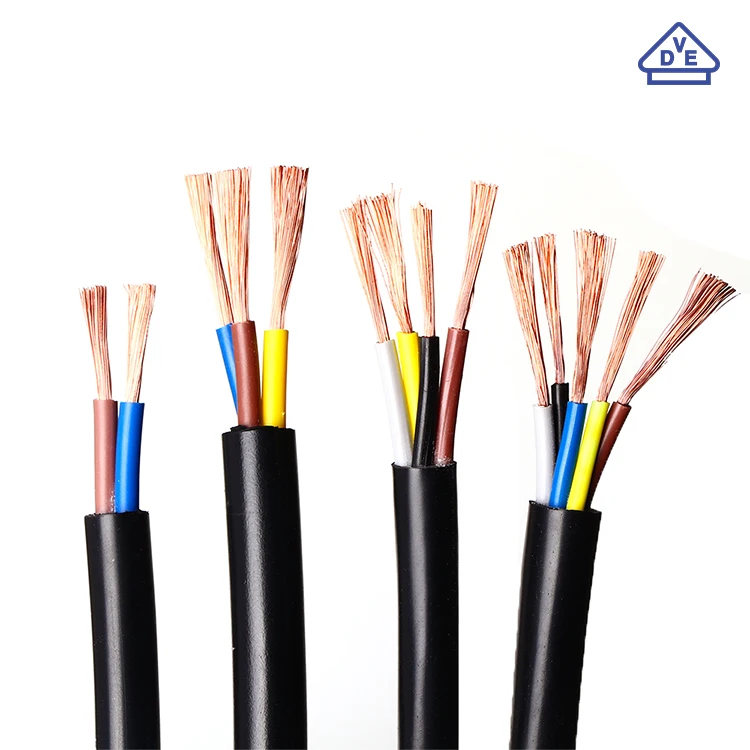 Multicore Blue Red 1.5MM 2.5MM 4MM 8MM 10MM 16MM 60MM 95MM 2 3 4 5 Core Wires PVC Copper Royal Cord Flexible Cable
