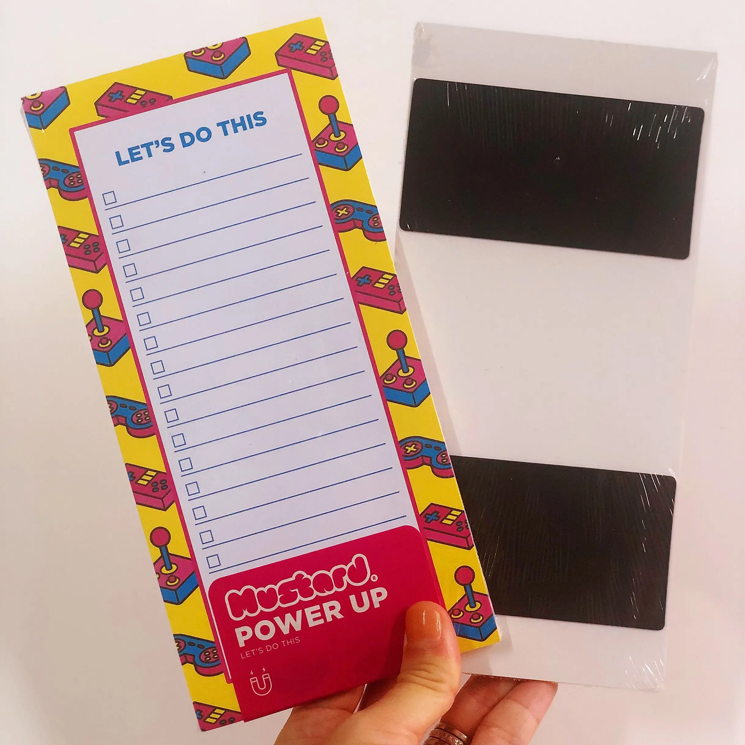 custom made magnetic shopping list pad for fridge