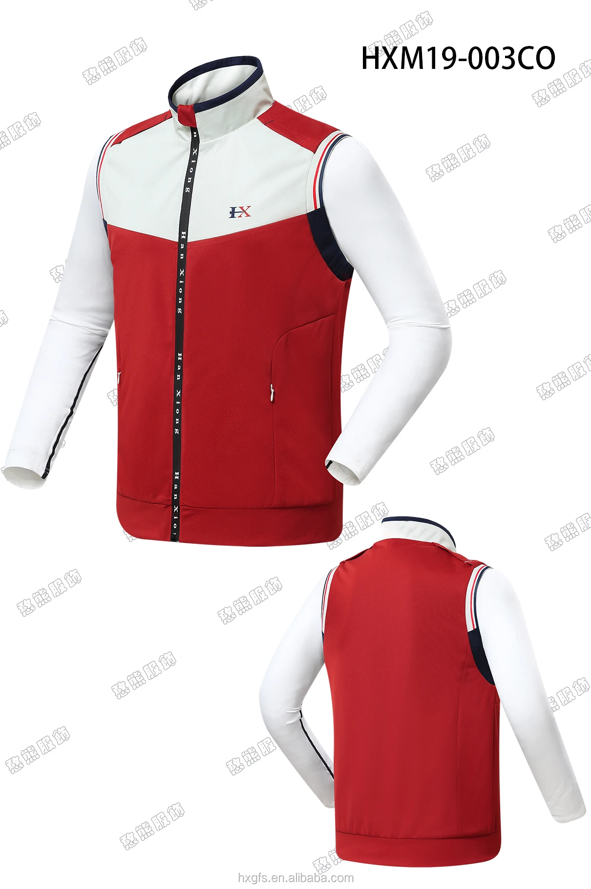 OEM Custom Logo Golf Vest Spring Lightweight Stretch Coat Vest Men Golf Apparel Autumn Golf Waistcoat Sports