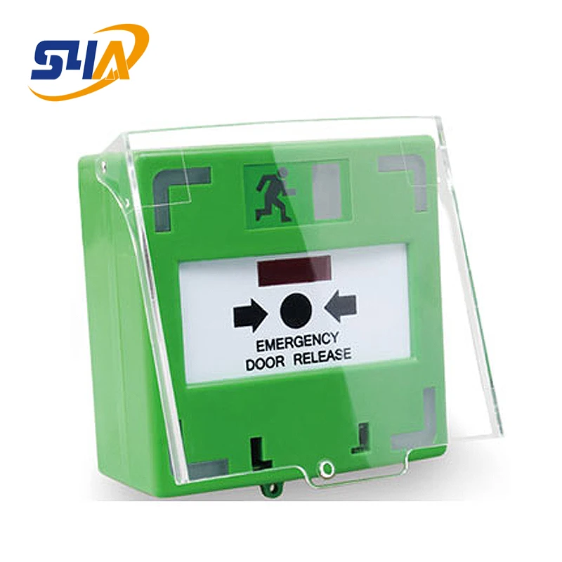 Resetting Function Red And Green Light Indicator Emergency Door Release Break Glass