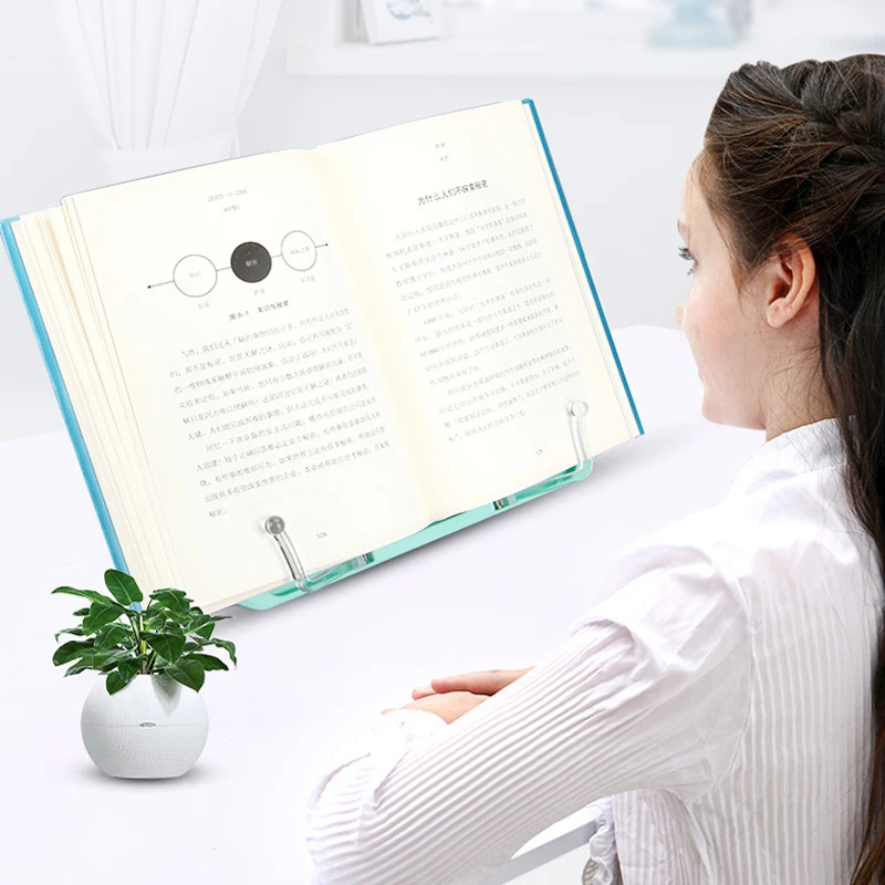Portable Adjustable Cookbook Reading Desk Holder Lightweight Study Book Stand