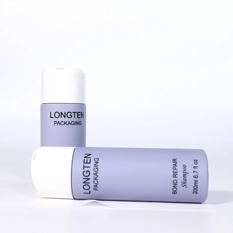 Luxury 150ml 200ml 250ml 300ml HDPE haircare packaging containers squeeze lotion shampoo plastic bottle with disc top cap