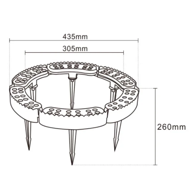 hug tree light dmx 512 spotlight for trunk decor of coconut palm tree ring light