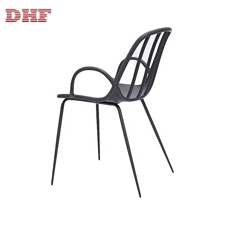 New Style Modern Leisure Metal Dining Chairs Cafe Restaurant For 1 People