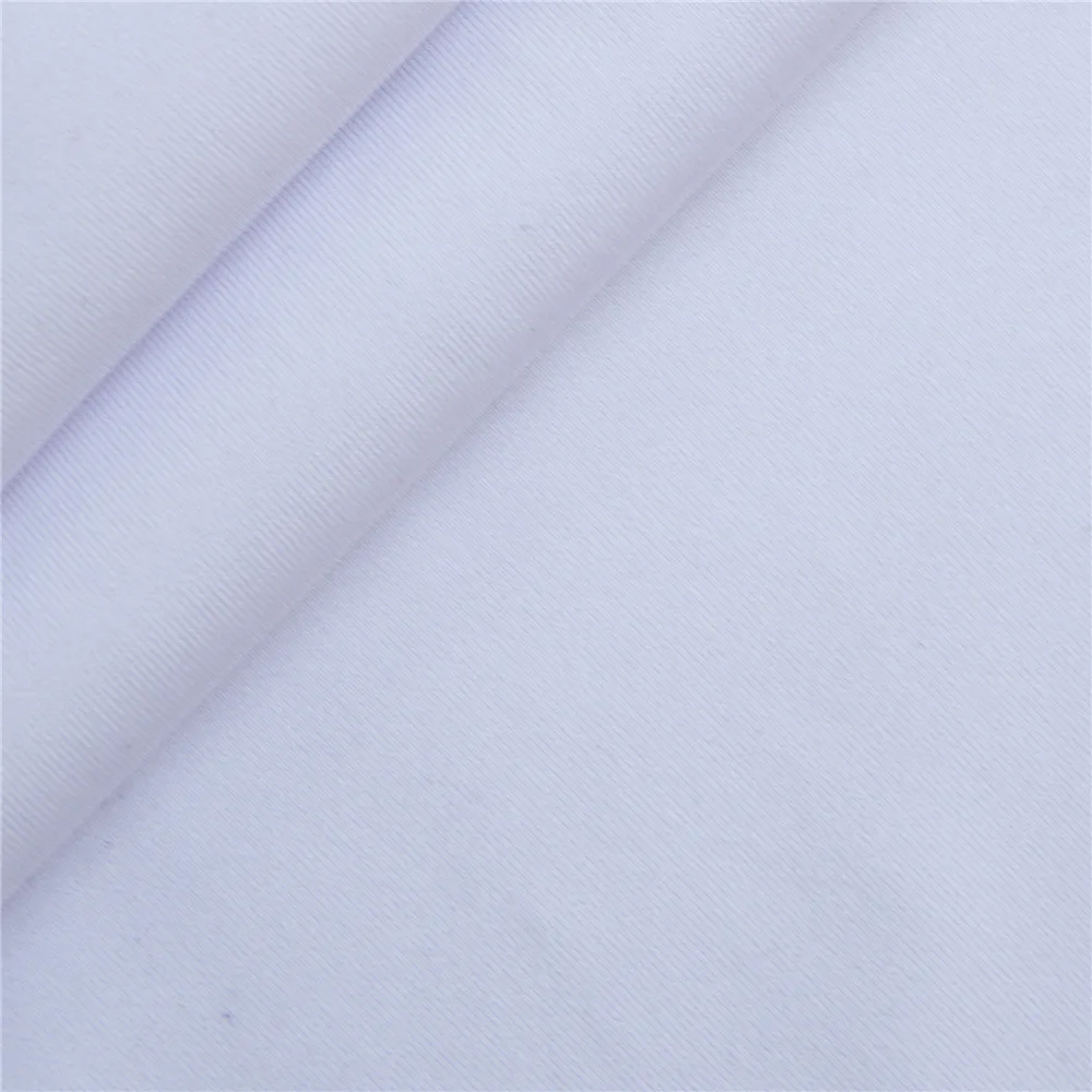 40D Increase density hygroscopic semi-gloss polyester garment fabric for printing T-shirt white textile