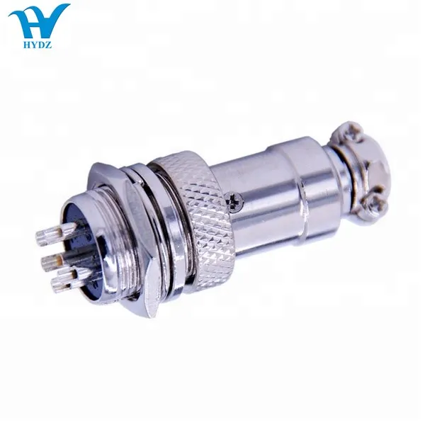 Metal Male Female Aviation 3/4/5/6/9/10 Pin Cable Connector GX16 Aviation Plug 16mm