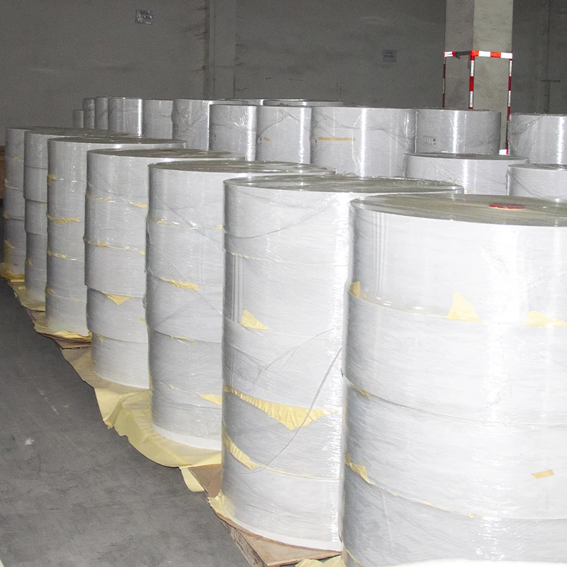 Factory direct self adhesive paper thermal top jumbo roll synthetic label jumbo roll