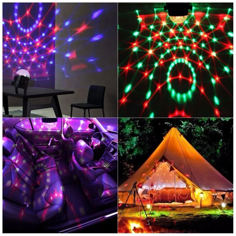 Hot Sale Party Lights Disco Strobe Light Crystal Magic Ball RGB Stage Light Cheap Price for Birthday Party Bar