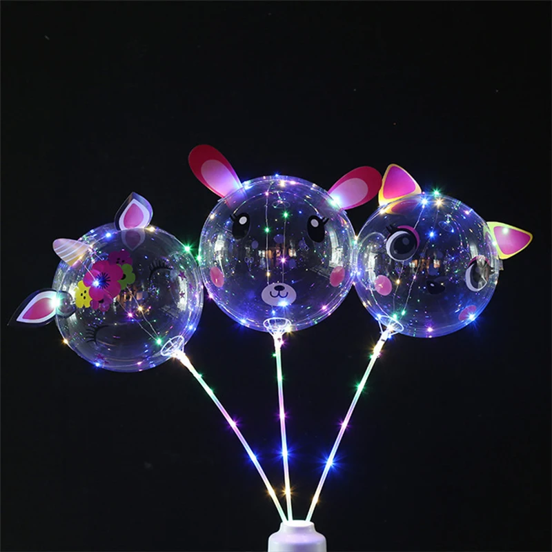 Wholesale 2022 bobo ballon 18 inches LED balloon string light for christmas new shaped festival party