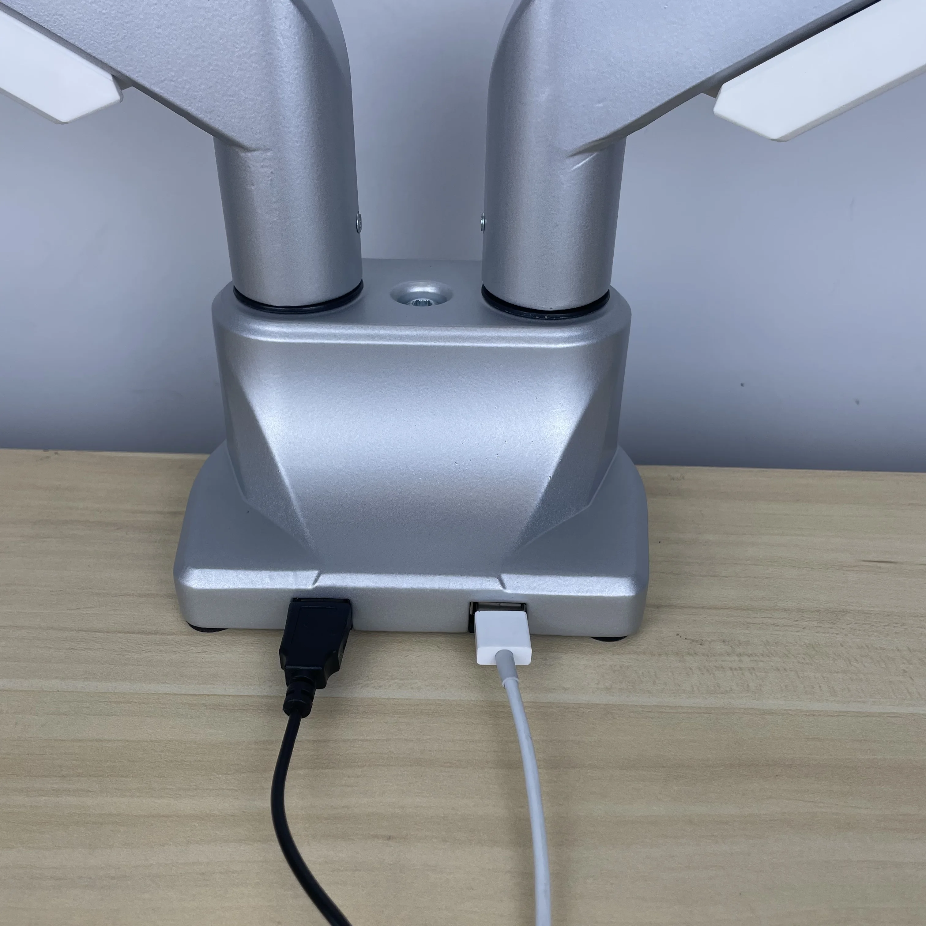 OEM ODM Monitor Arm Riser VESA Desktop Quick Release Aluminum Gas Spring Dual Monitor Stand