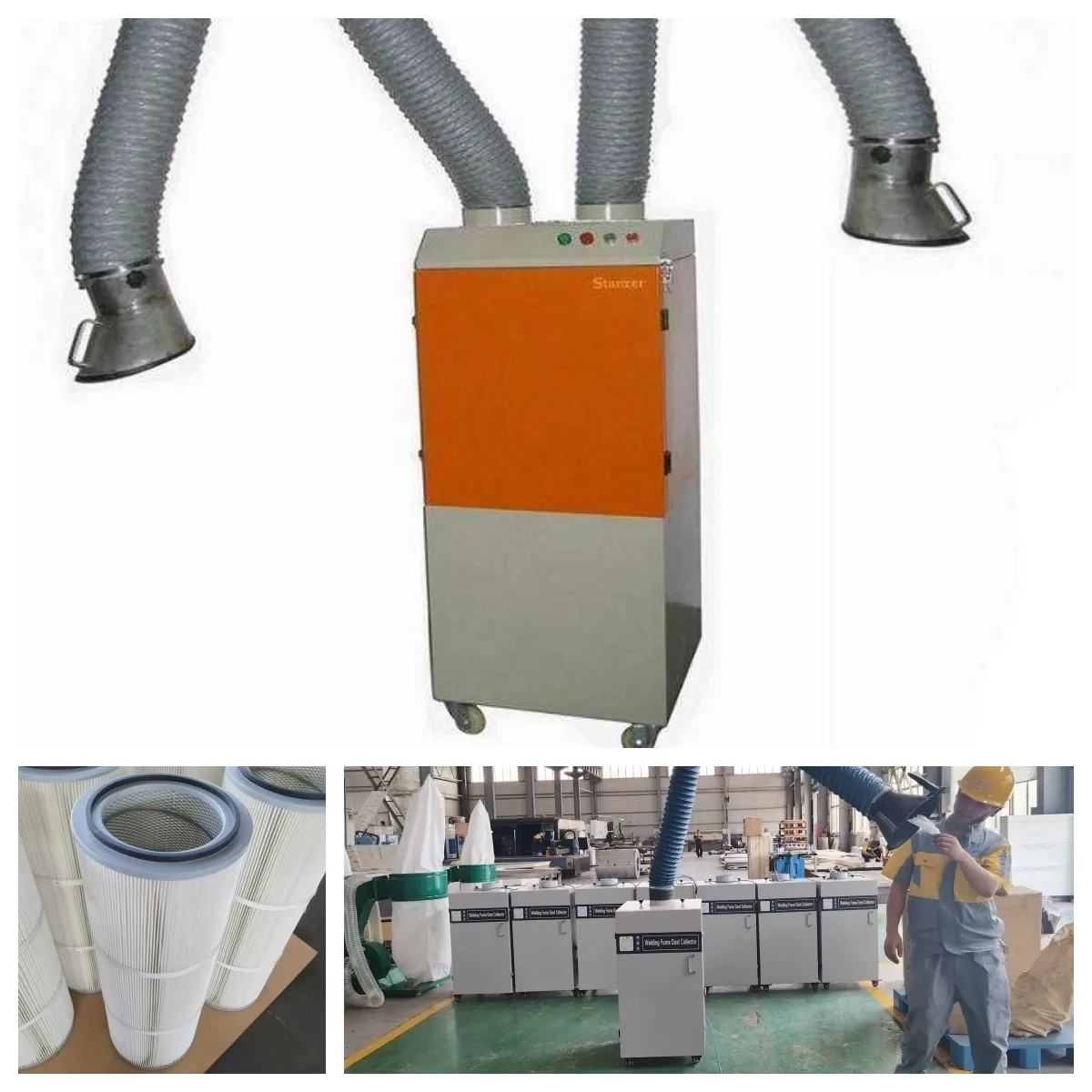 Smoke air fume purifier portable Welding Fume Extractor With Filter Self Cleaning system