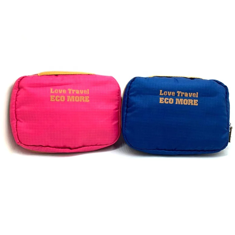 Eco Friendly Material Recycled PET Rpet Travel Toiletry Bag Sustainable RPET Fabric Mens Wash Bag