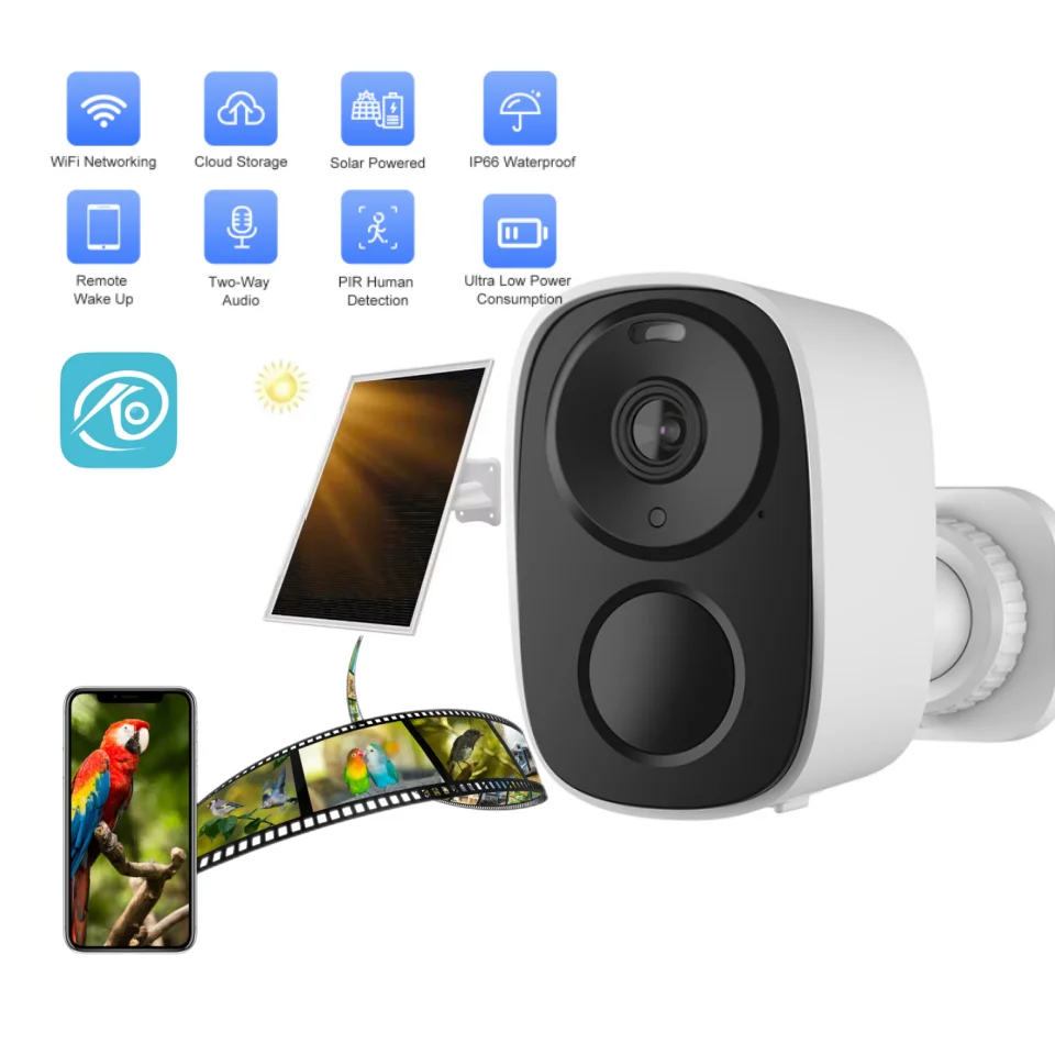 Okam Pro Indoor Mini Smart Camera Wifi Wireless Monitoring 1080p Ip Camara Security Protection Solar Camera