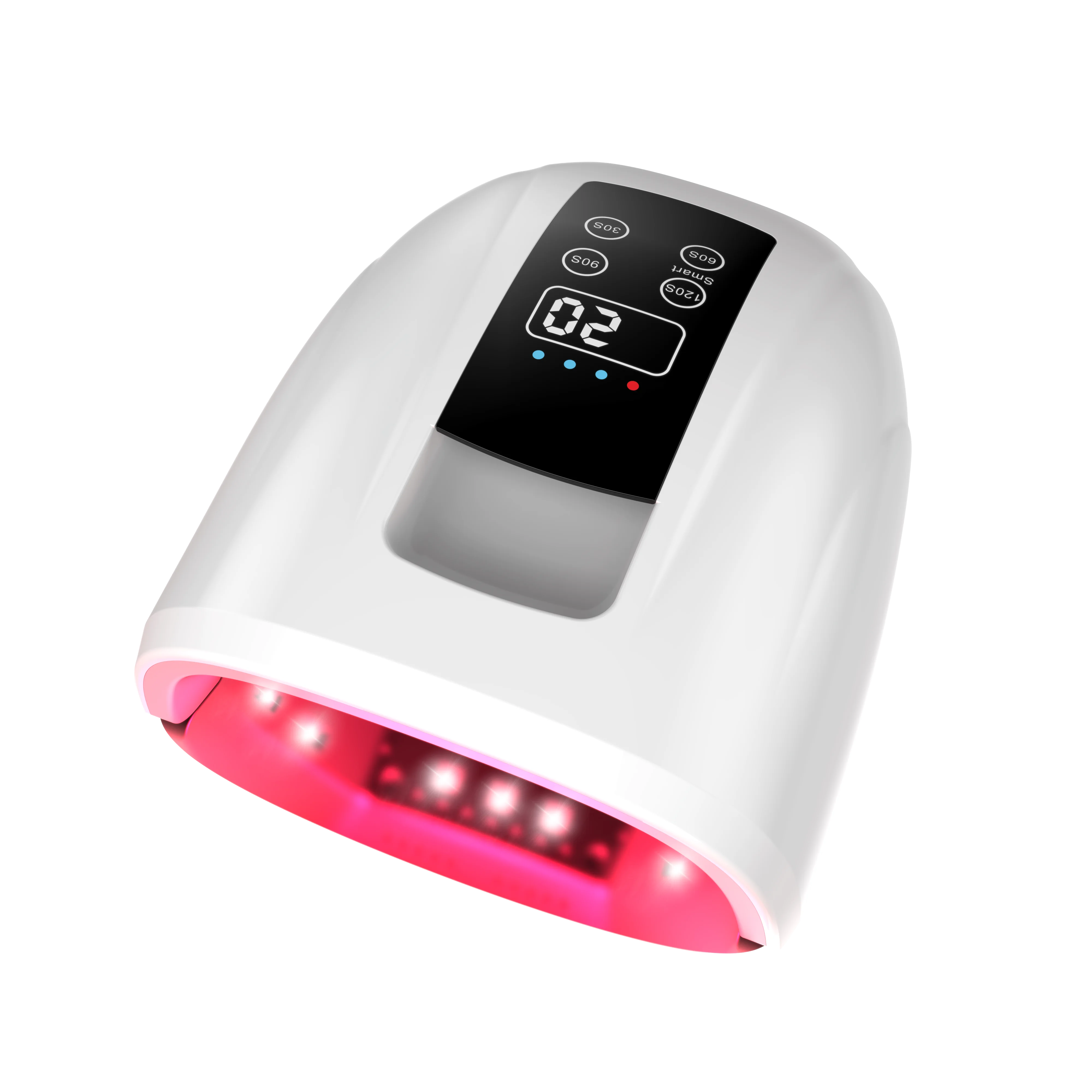 2022 Gradient Pink Pro Cure Cordless 90w LED UV light Cordless and Rechargeable Nail Lamp for Nail Salon