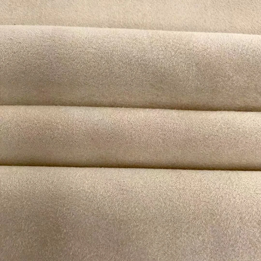 Polyester double sided suede furniture upholstery fabric for garment