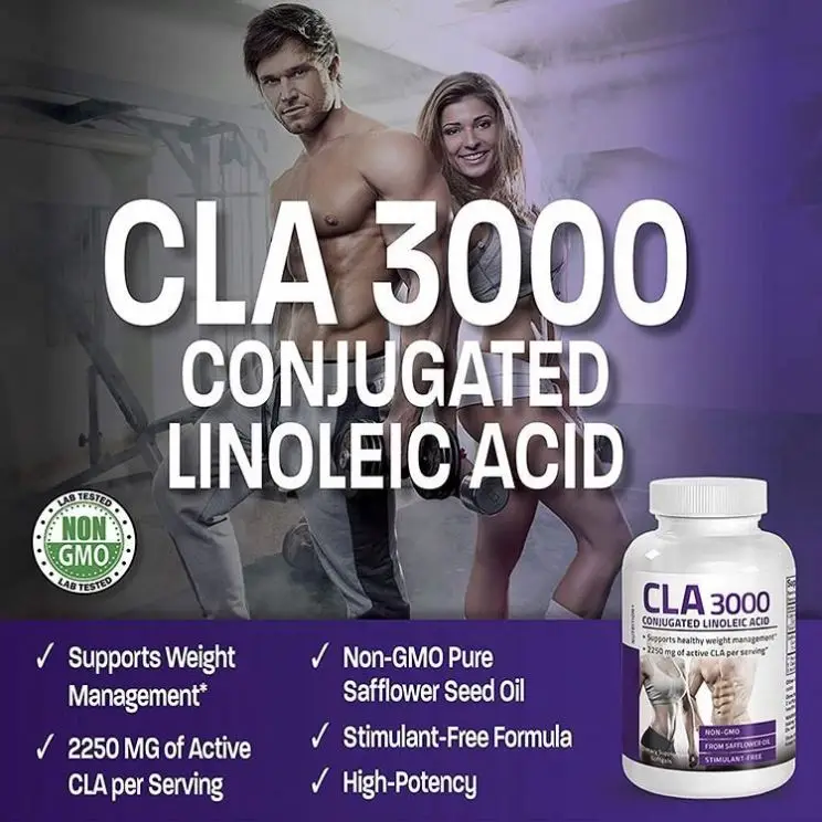 Customized Good Quality Natural Potency Supports Healthy Weight Management Lean Muscle Mass Conjugated Linoleic Acid Capsule