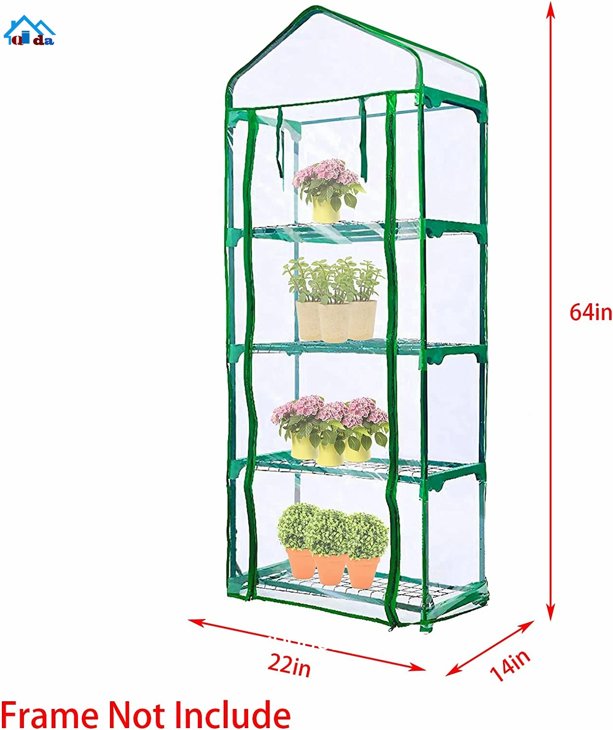 Cheap And Light Easily Assembled Metal Frame Plastic Small Mini Greenhouse For Garden Balcony Herbs