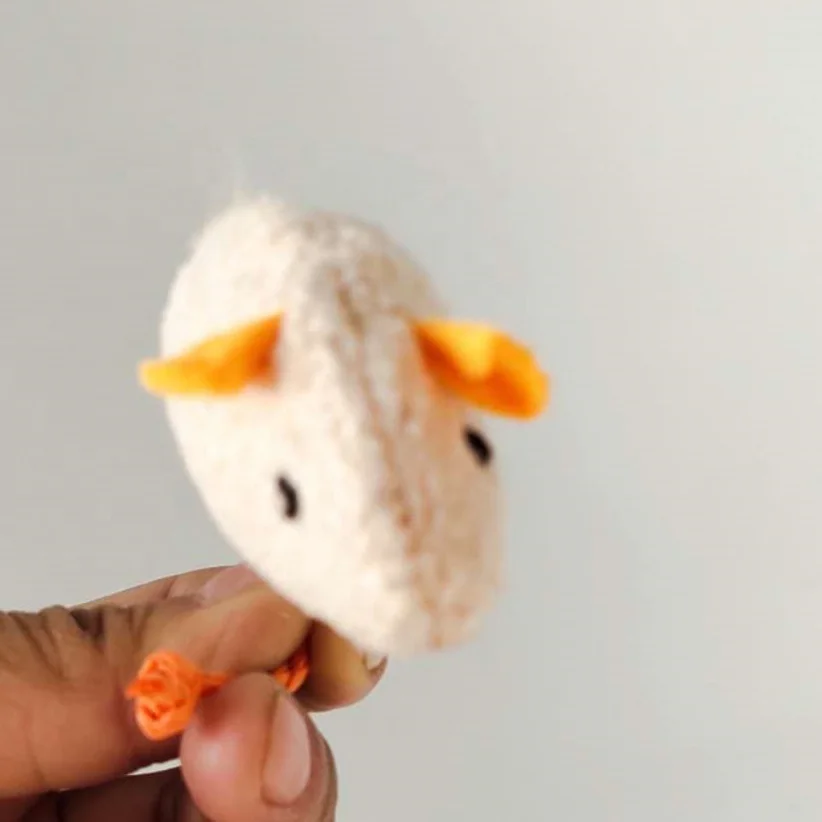 Faux Fur Mouse Cat Toy with Feather tail for Cat Scratch Interactive Moving  Emulational Cat Mice Toy