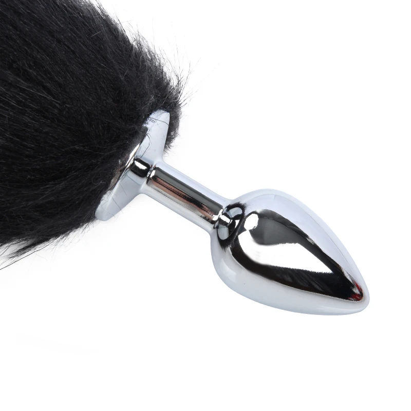 Metal Feather Anal Plug Fox Tail Anal Toys Erotic Anus Toy Butt Plug Sex Toys For Adult Accessories