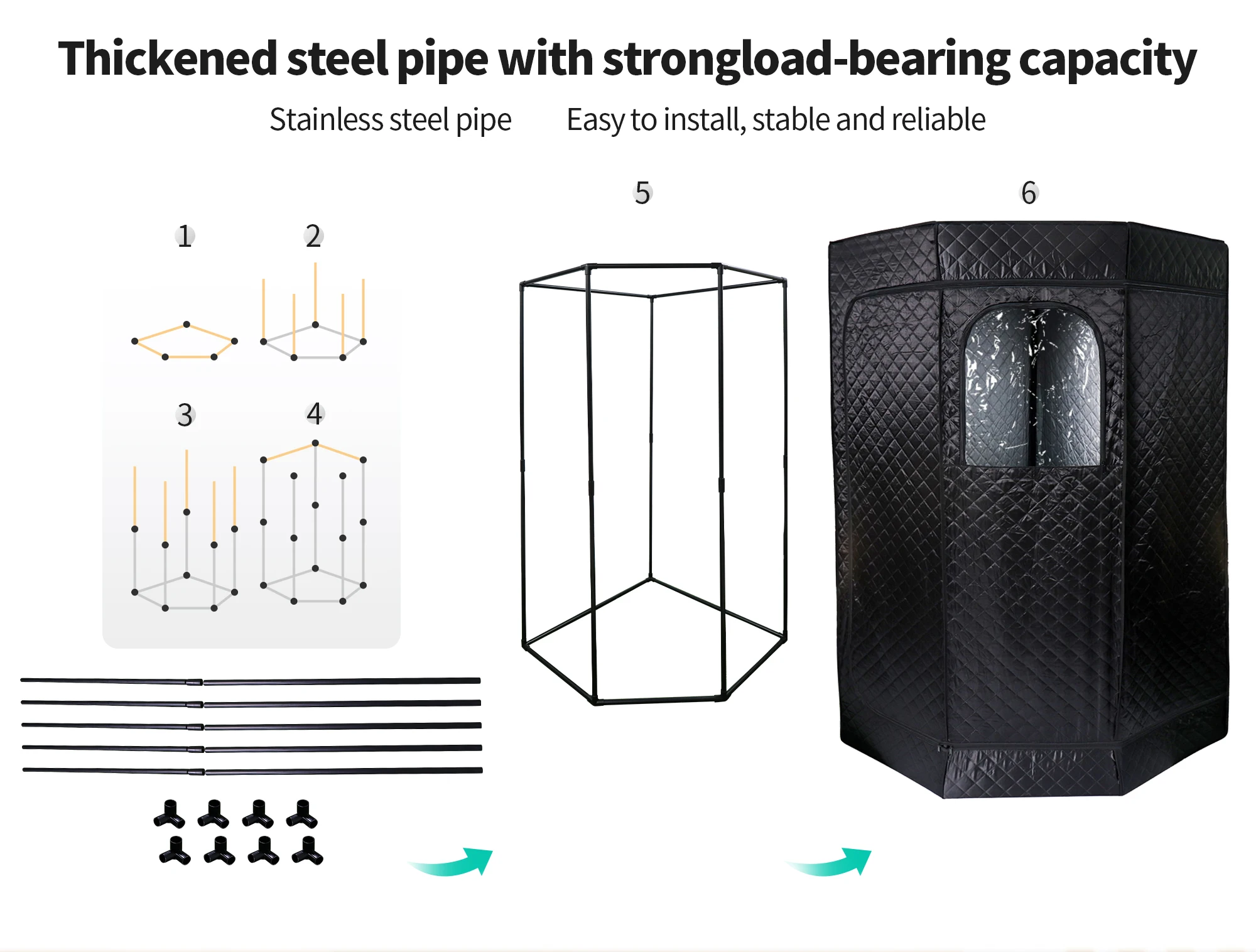 2024 New Design Home Use Foldable Full-Body Portable Sauna Wholesale Wet Spa Sauna Room