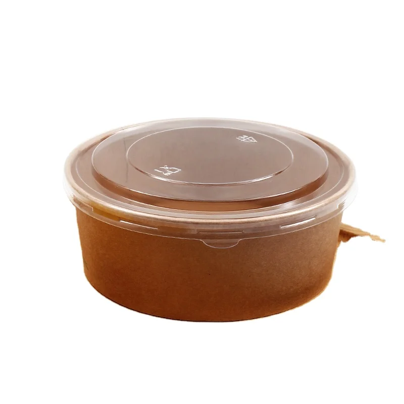 184MM PET Disposable Plastic Bowl Cover high quality food container takeaway paper box bowl cover