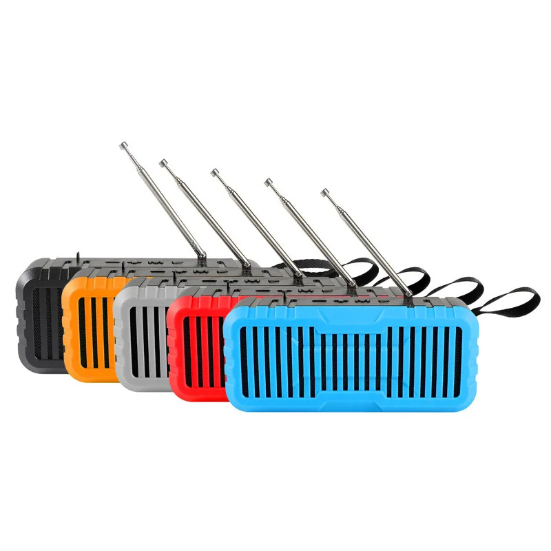 Solar Power Charging BT Speakers Wireless Stereo Multifunction Portable Outdoor Music Box With flashlight FM radio