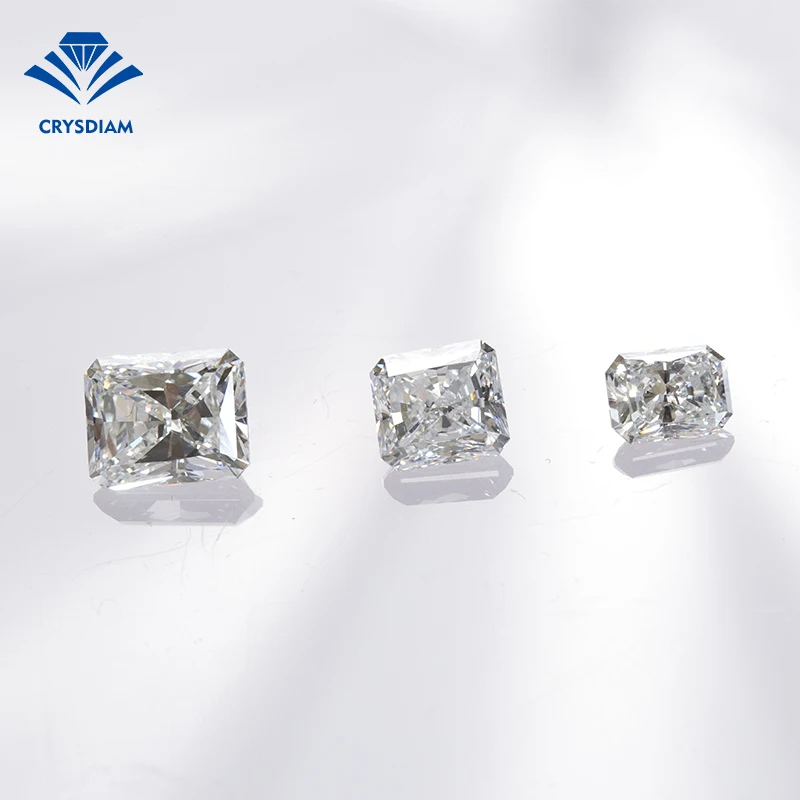 CRYSDIAM Radiant Cut SI2 loose diamonds gia certified natural loose diamonds lab grown vvs1 diamonds