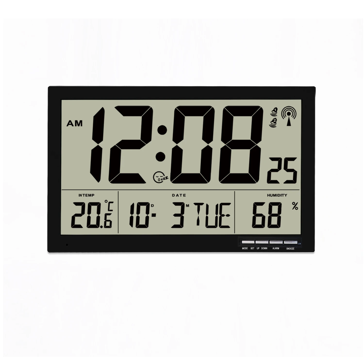 
Promotional various lcd digital alarm wall clock digital large display radio controlled clock 