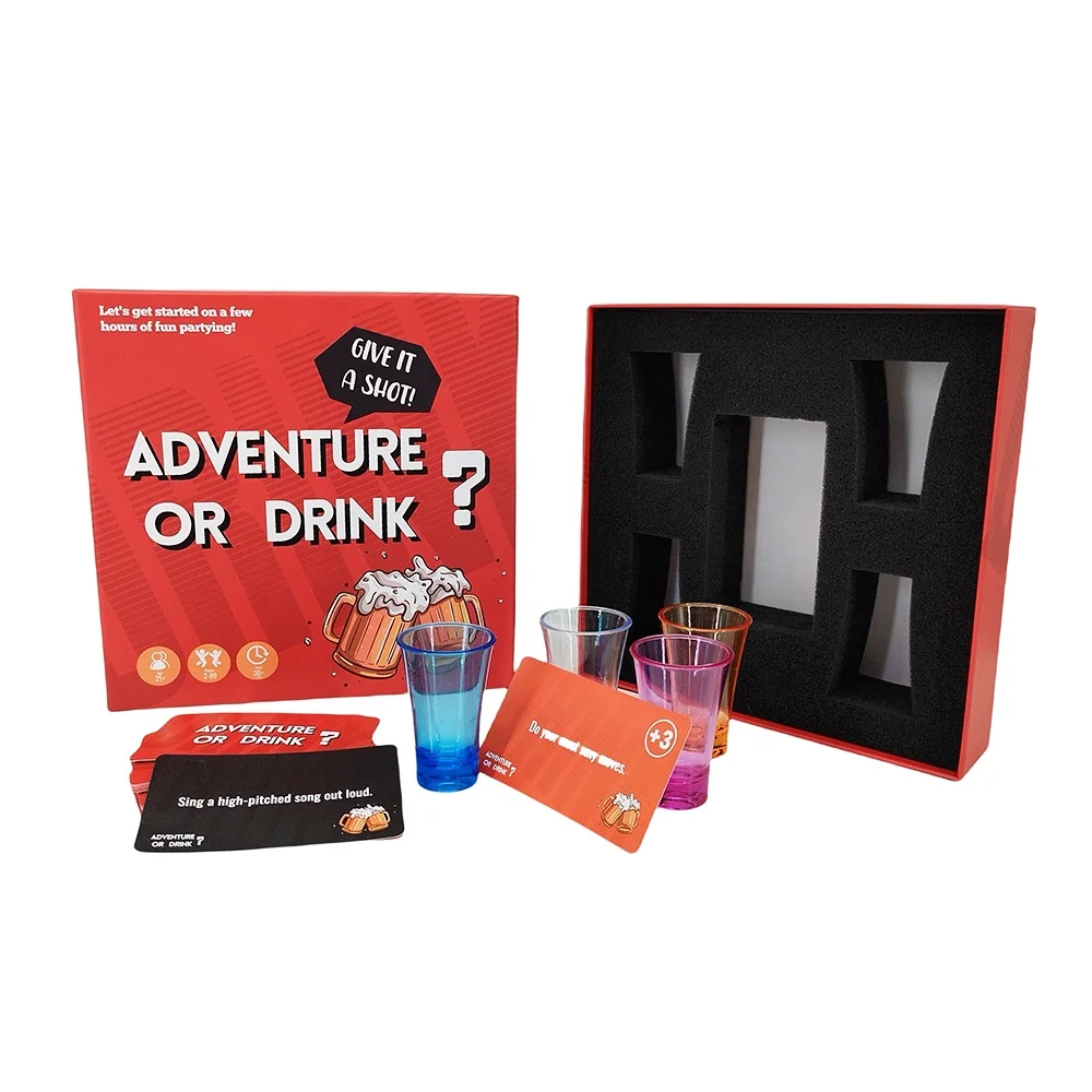 High Quality Paper Printing Drinking Party Black Custom Game Card Games For Adults