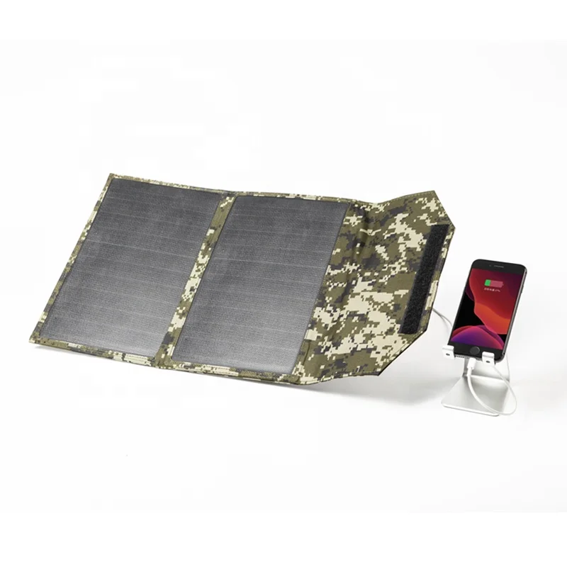 
20W foldable portable solar charger 2usb monocrystalline solar cells solar panel for solar charger 