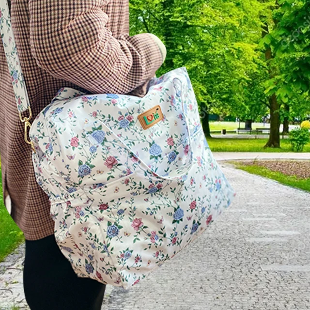 Reusable Waterproof Fashion Prints Wet/Dry Bag Mummy Storage Bag Travel Nappy Bag With Zipper 4 Pocket