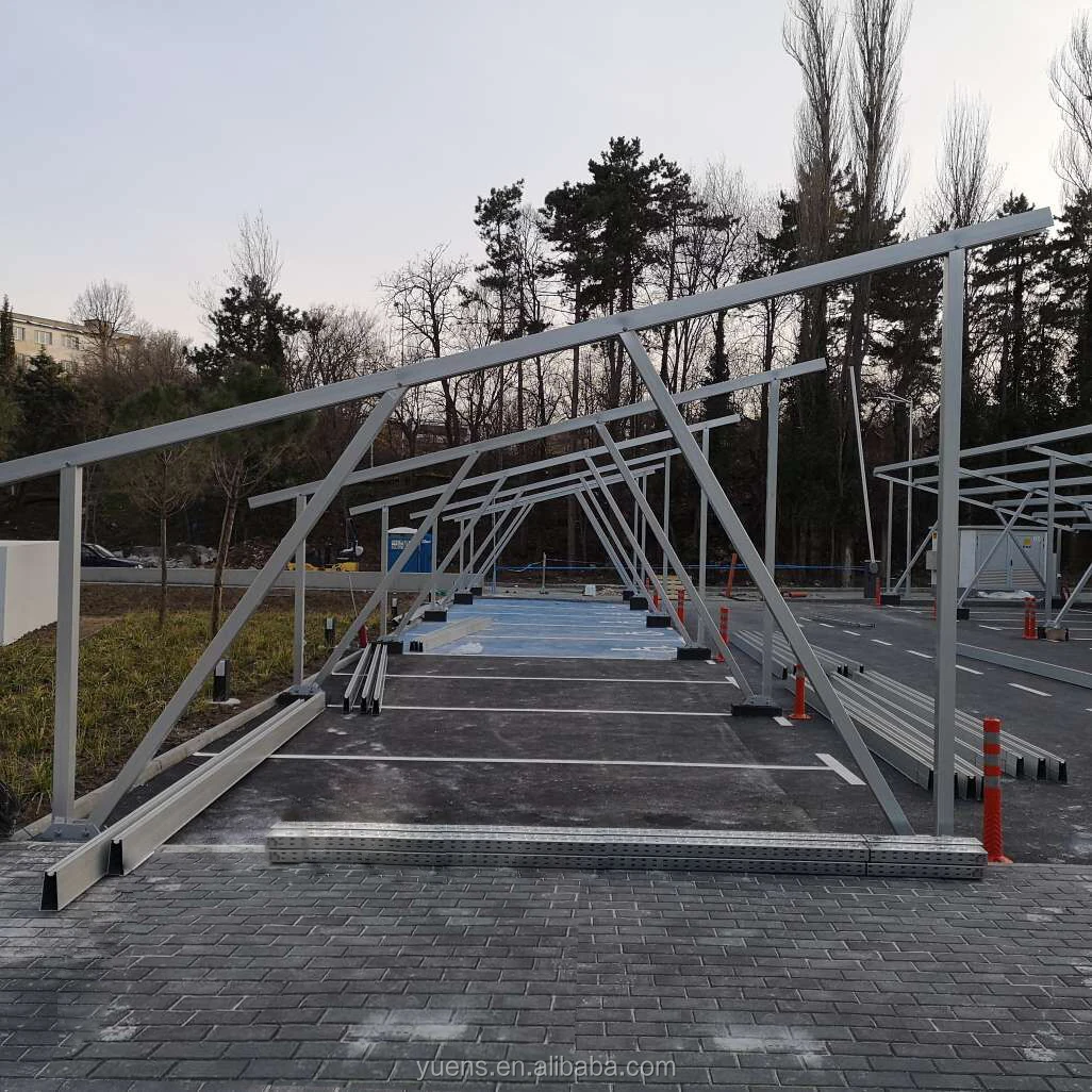Home Used Solar Panel Mounting System Car Parking Structure Solar Carport