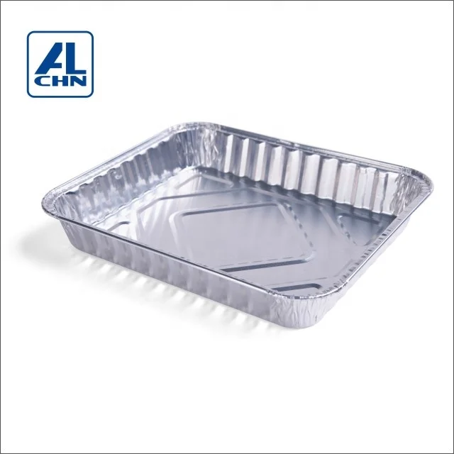 
Disposable Aluminum Foil Pans, Fohuas Sturdy Half Size Deep Steam Table Pans Freezer & Oven Safe Portable Food Storage Container 