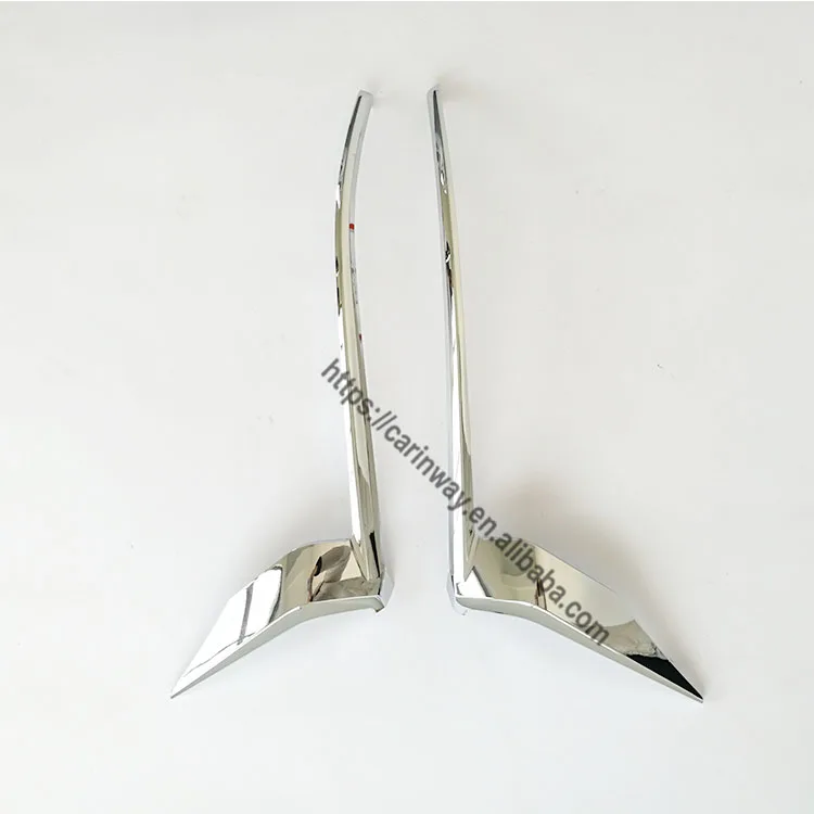 FJ120 body kits full chrome headlight case headlamp trim FJ150 front lamp strip  for Toyota Land Cruiser Prado 2018